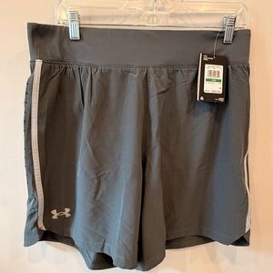 Under Armour SpeedPocket Shorts Mens Large Gray 7” Running Athletic NWT